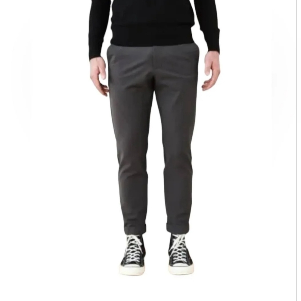 Quince Men's Everyday Dark Charcoal 5-pocket Tech Pants Slim-fit sz 34x30